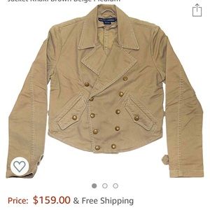 Polo Ralph Lauren Women Double Breasted Pea Coat M